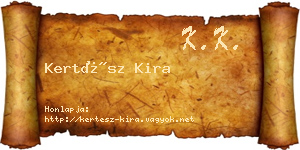 Kertész Kira névjegykártya